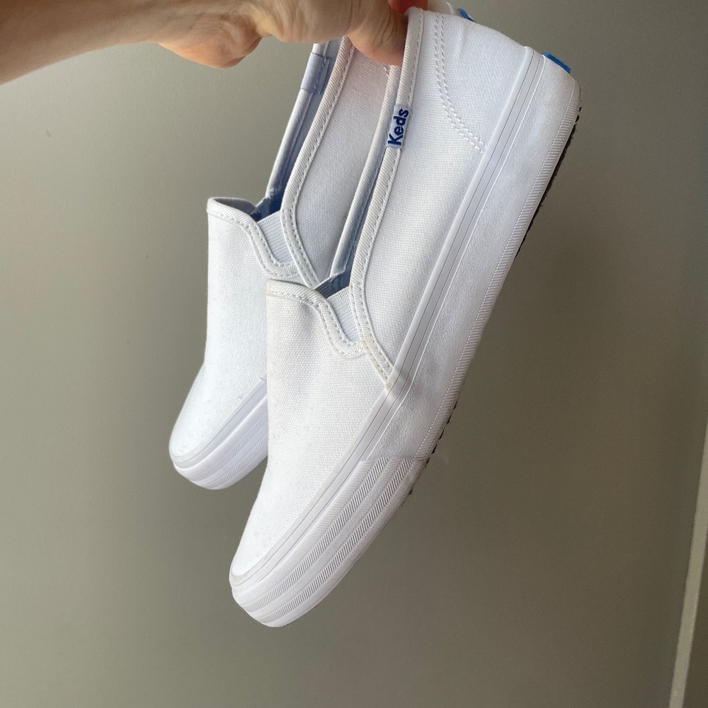 Keds Double Decker Slip On White Sneaker